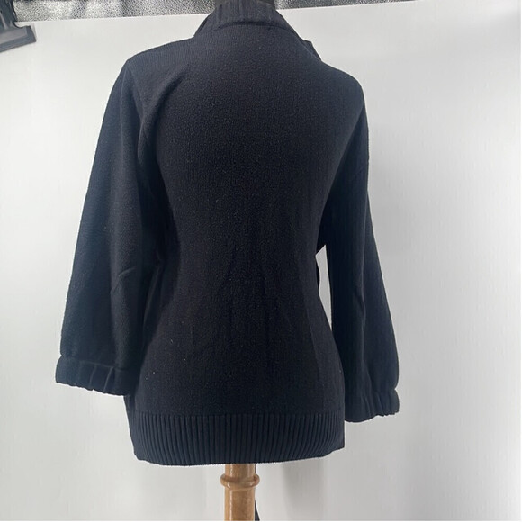 Vince tie front cardigan sweater cashmere cotton blend luxury minimalist sz sm - Picture 12 of 12